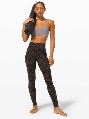 Lululemon Align Pant 28" Wild Thing Camo Brown Earth Multi, size 6